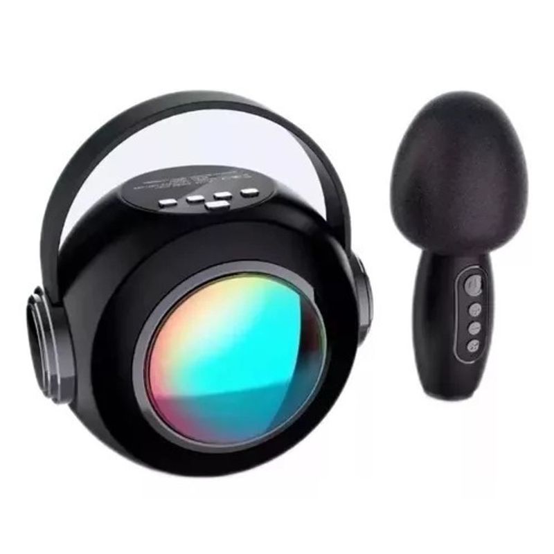 GENERICO - Parlante Karaoke LS-T6 para Niños Micrófono Inalámbrico y Luces LED