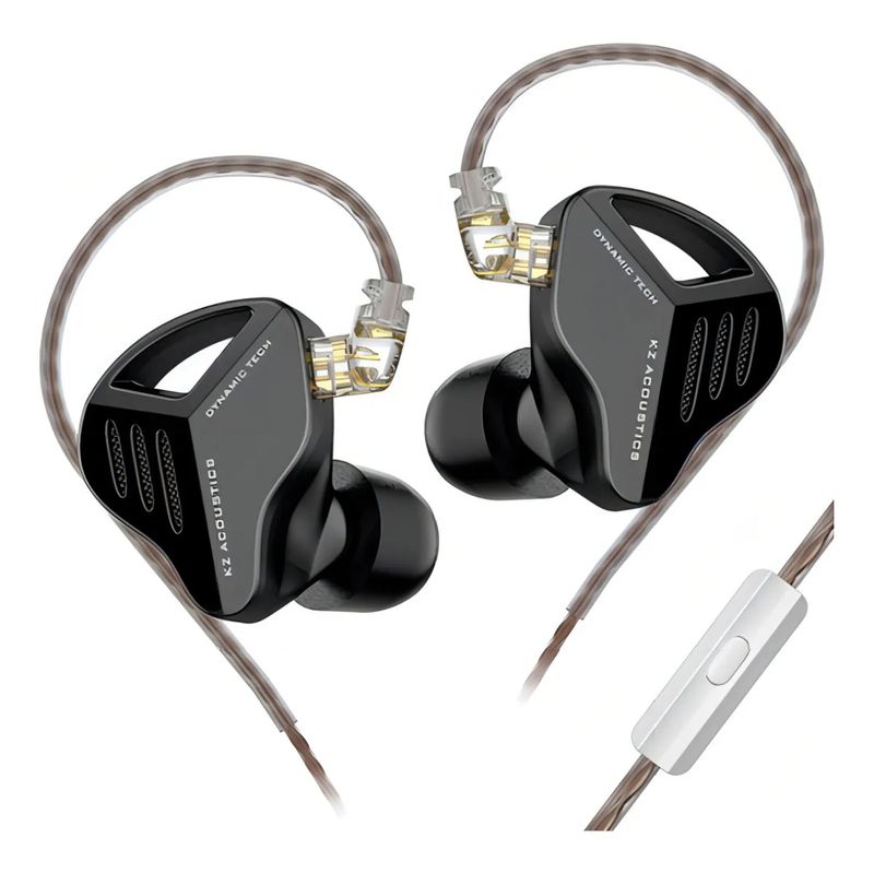 KZ - Audifonos In-ear KZ ZVX pro color Negro con microfono