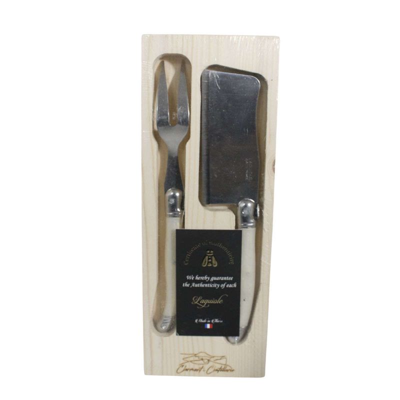 LAGUIOLE - Set de Cuchillos para Queso de 2 Piezas en Acero Inoxidable – Laguiole Premium