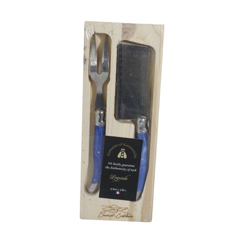 LAGUIOLE - Juego de 2 cuchillos para queso de acero inoxidable - Laguiole Premium
