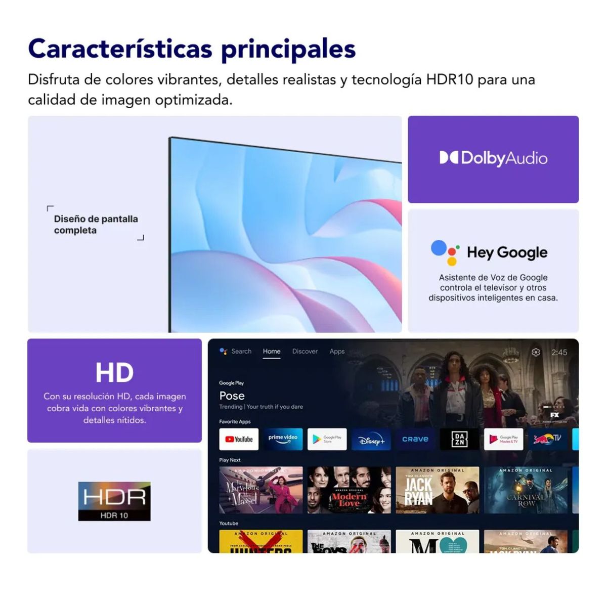 TCL - Televisor iFFALCON 32 HD Smart TV LED 32S53 Android TV