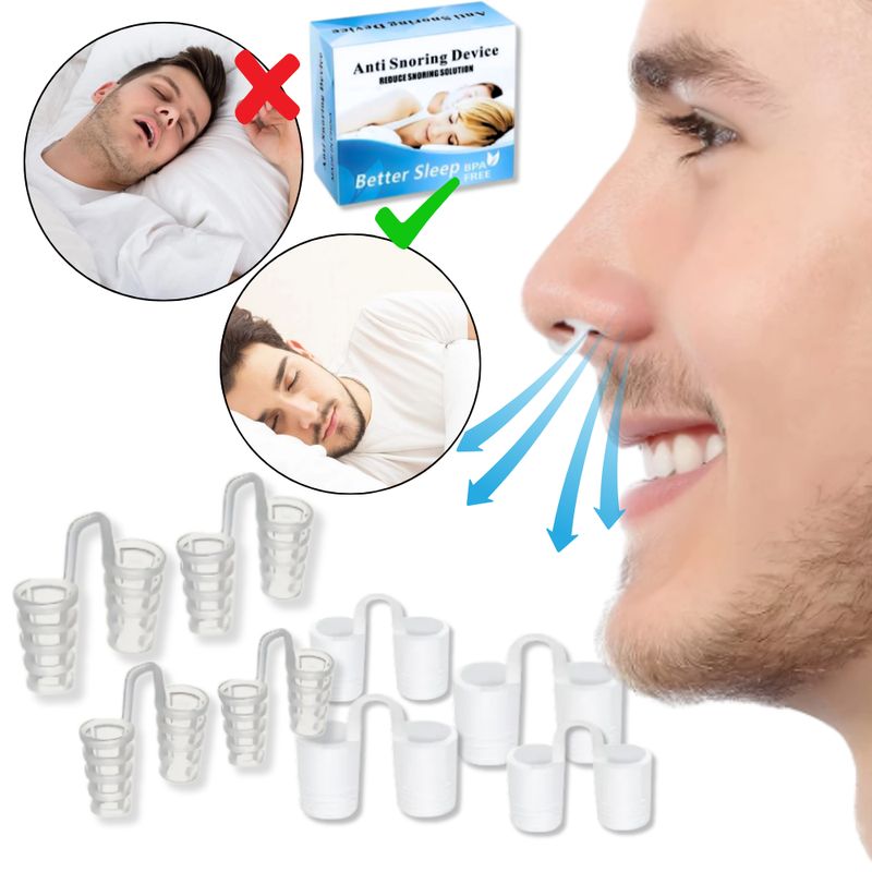 GENERICO - Dilatadro Nasal Antirronquido 4 Tallas 8 Pares