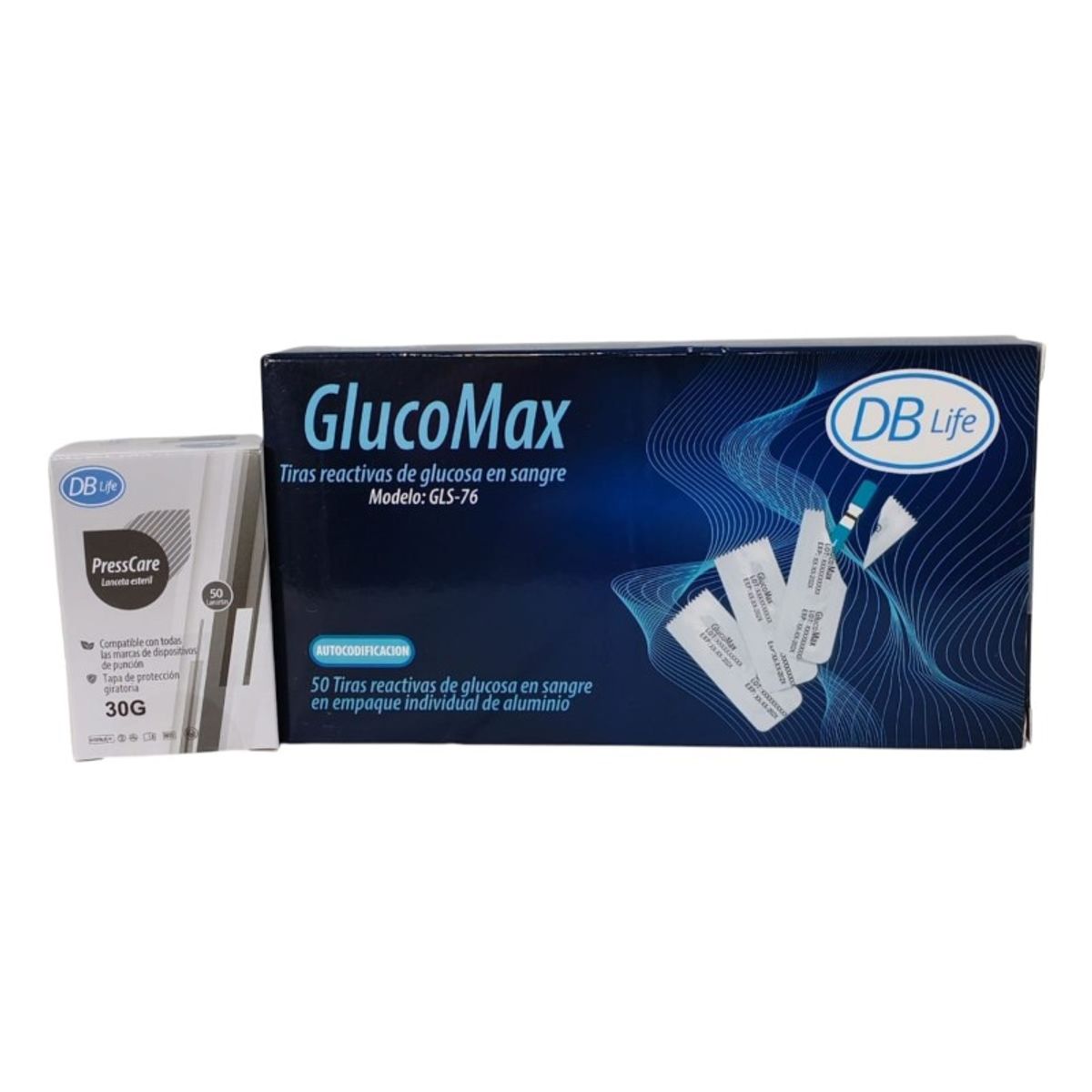 LIFE - TIRAS REACTIVAS  GLUCOMAX CAJA X 50 MAS 50 LANCETAS EN OBSEQUIO