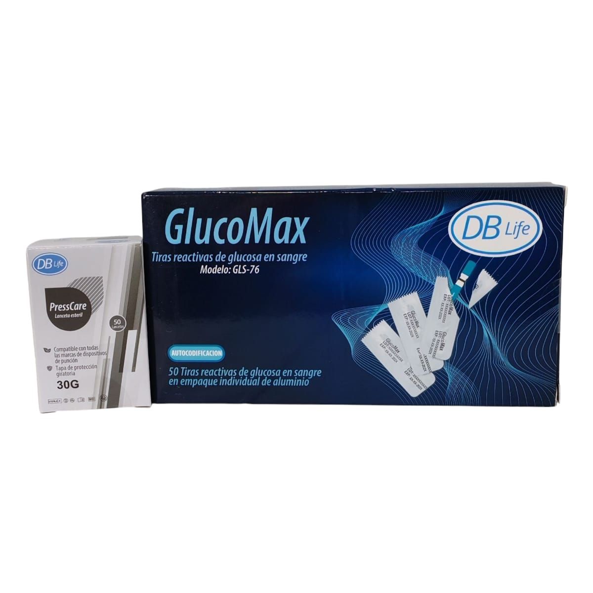 LIFE - TIRAS REACTIVAS  GLUCOMAX CAJA X 50 MAS 50 LANCETAS EN OBSEQUIO