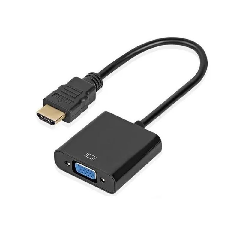 GENERICO - Adaptador Conversor Convertidor Hdmi Macho A Vga Hembra