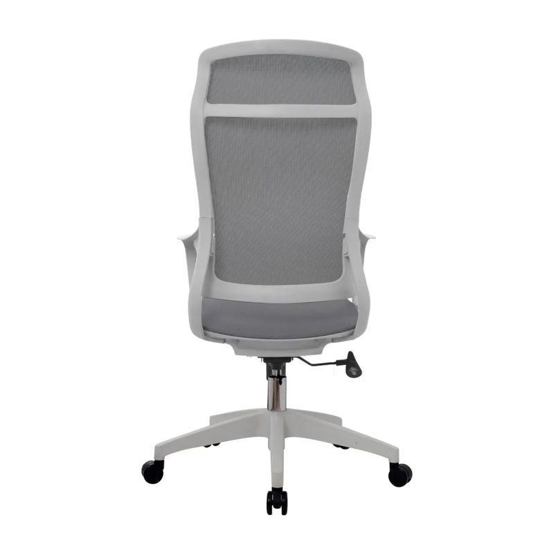 BONNO - Silla De Escritorio Rigs Full Malla Con Cabecero Bonno Moderna Gris