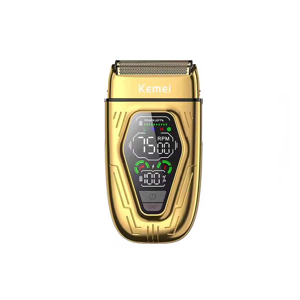 KEMEI - Afeitadora Recargable Kemei KM‑T360 con Cabezal Giratorio