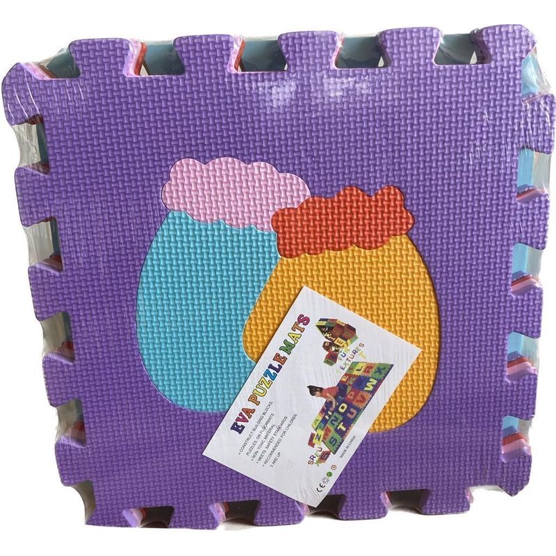 GENERICO - Tapete Alfombra Foamy para Bebe 9 piezas Objetos