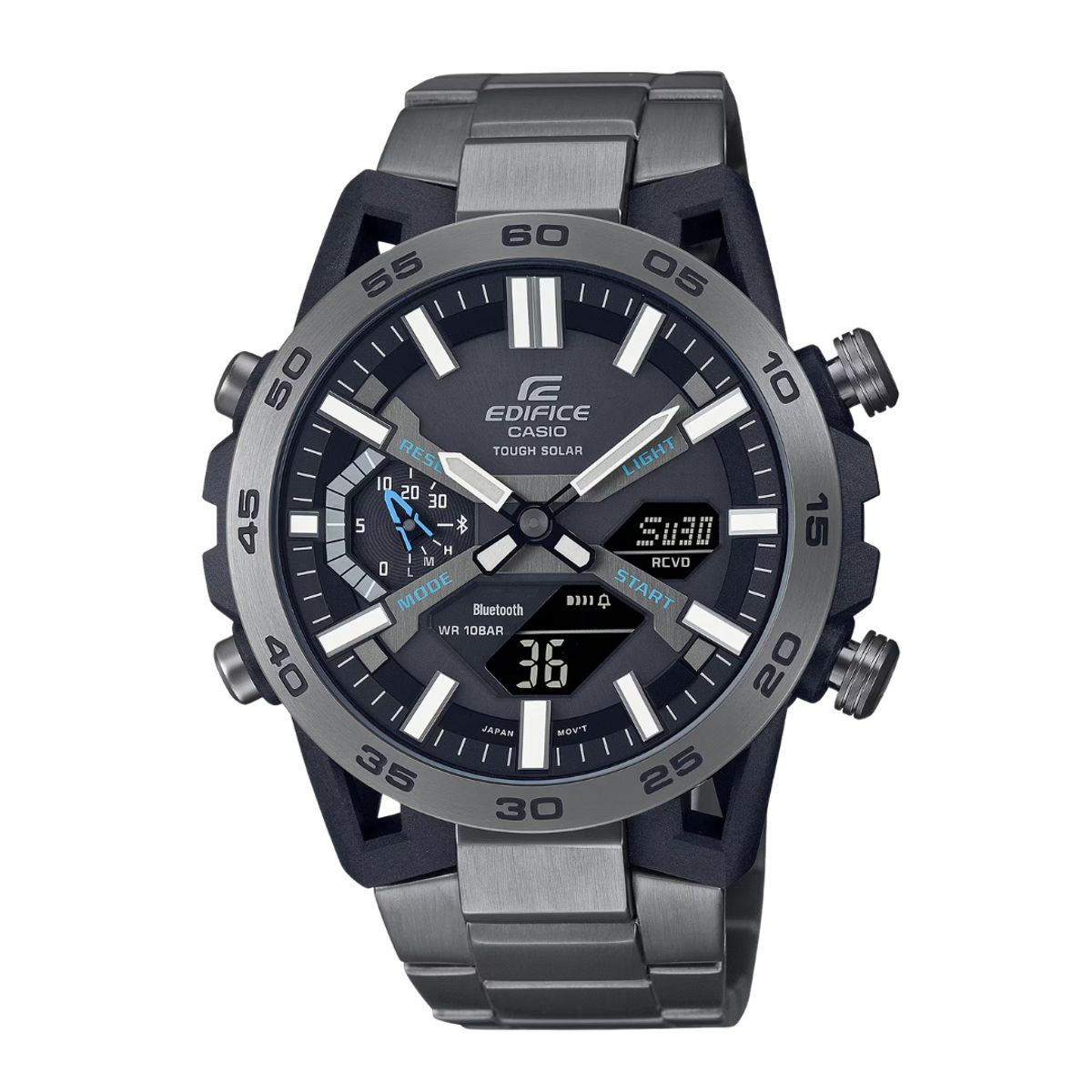 CASIO - Reloj Casio ECB-2000DC-1A Cronografo Diseño Deportivo