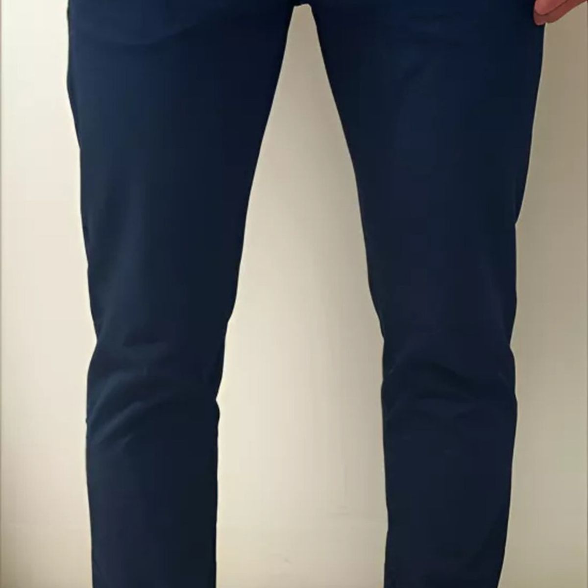 ABC - Pantalon dril licrado para hombre clasico colores drill elegante