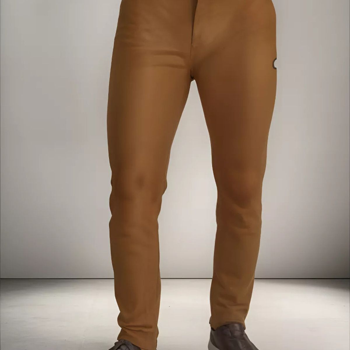 ABC - Pantalon dril licrado para hombre clasico colores drill elegante