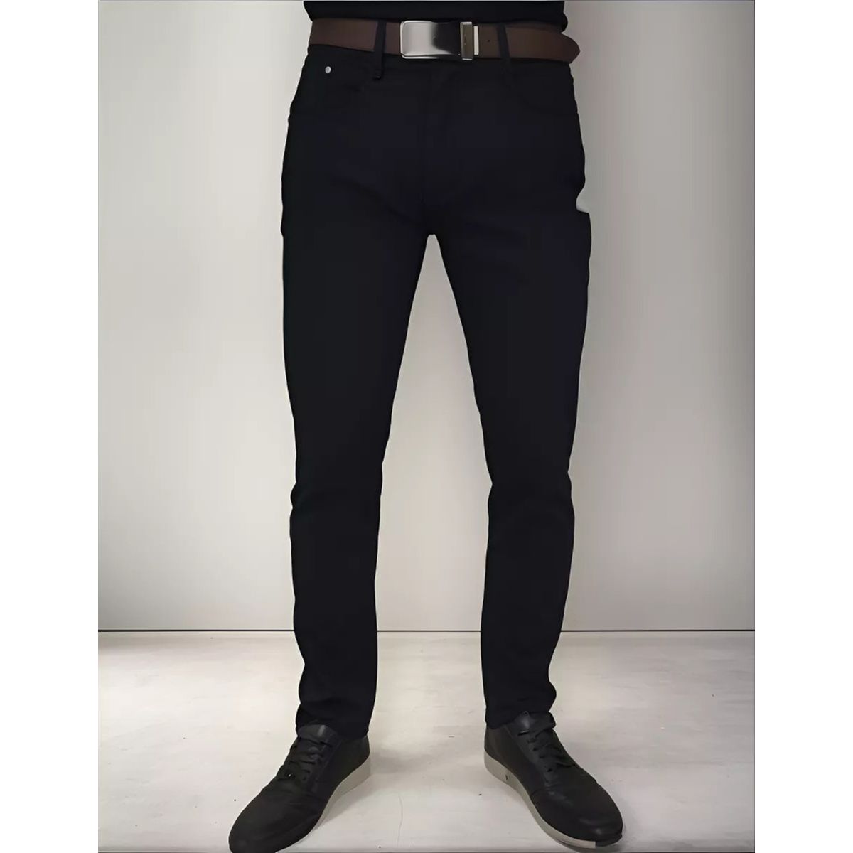 ABC - Pantalon dril licrado para hombre clasico colores drill elegante