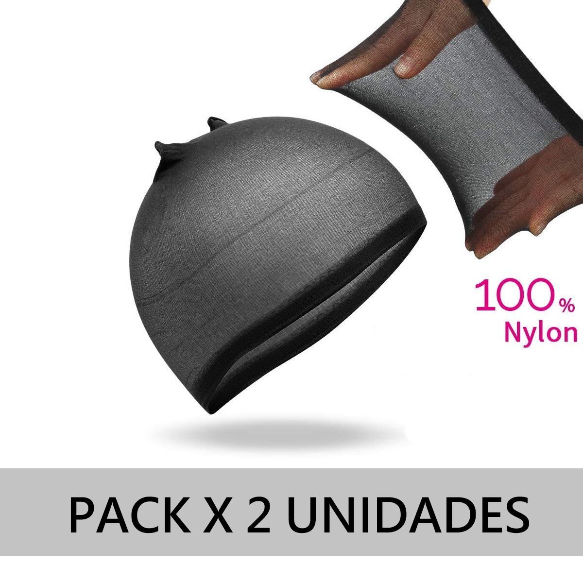 GENERICO - Gorro X 2 Unid Malla Media Velada Peluca Cabello Vuelta Pelo