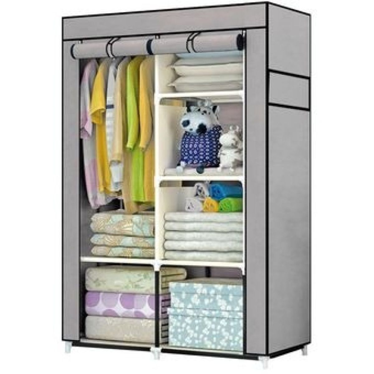 GENERICO - Armario Portátil De Tela con Cortinas