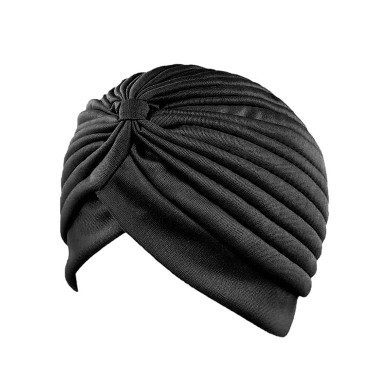 GENERICO - Turbante Gorro Sombrero Indio Oncologico Verano Negro