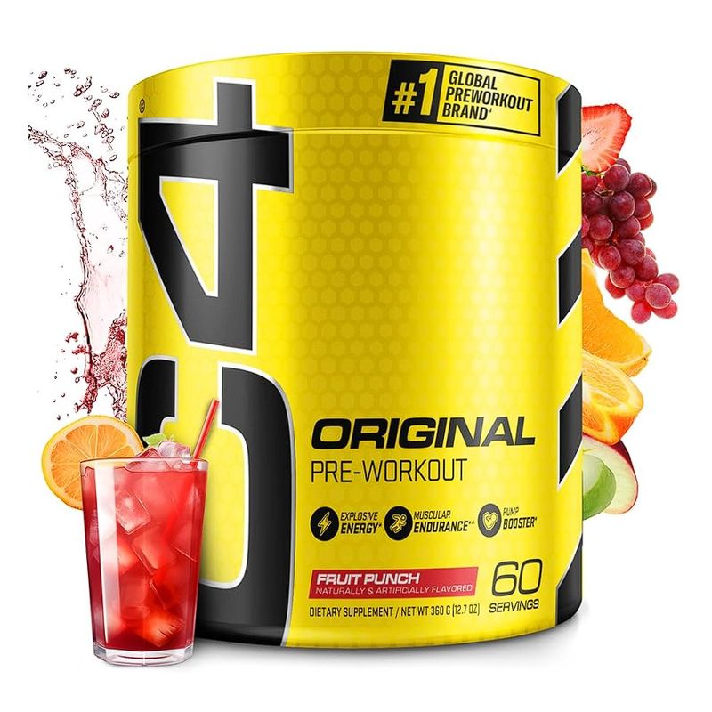 CELLUCOR - Pre entreno C4 Original Cellucor Fruit Punch 60 servicios