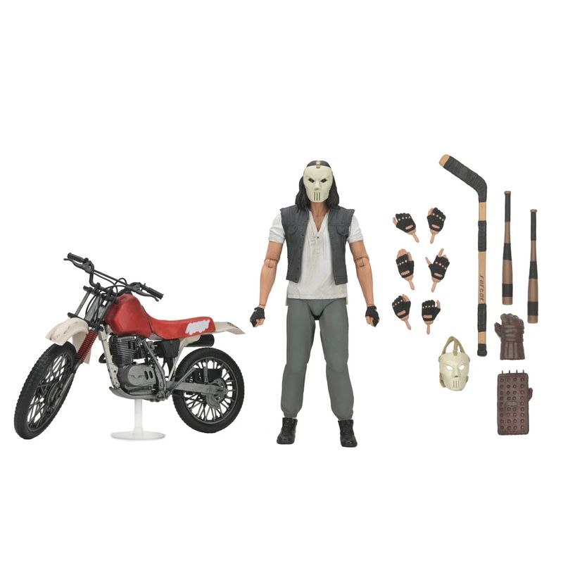 TORTUGAS NINJA - Casey Jones & Dirt Bike Pack Figura TMNT Tortugas Ninja Neca 18 cm