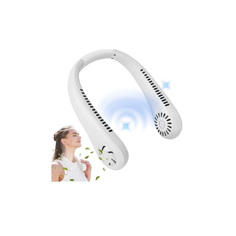 GENERICO - Ventilador De Cuello Portátil Recargable Triple Velocidad Co