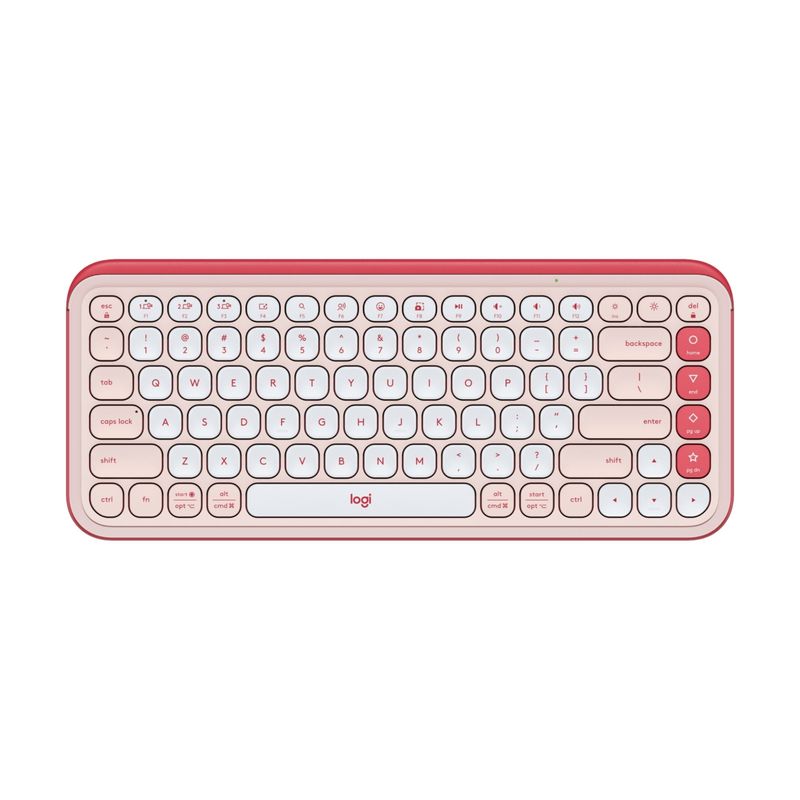 LOGITECH - Logitech Combo Teclado+Mouse POP ICON Rosa Inalambrico Bluetooth