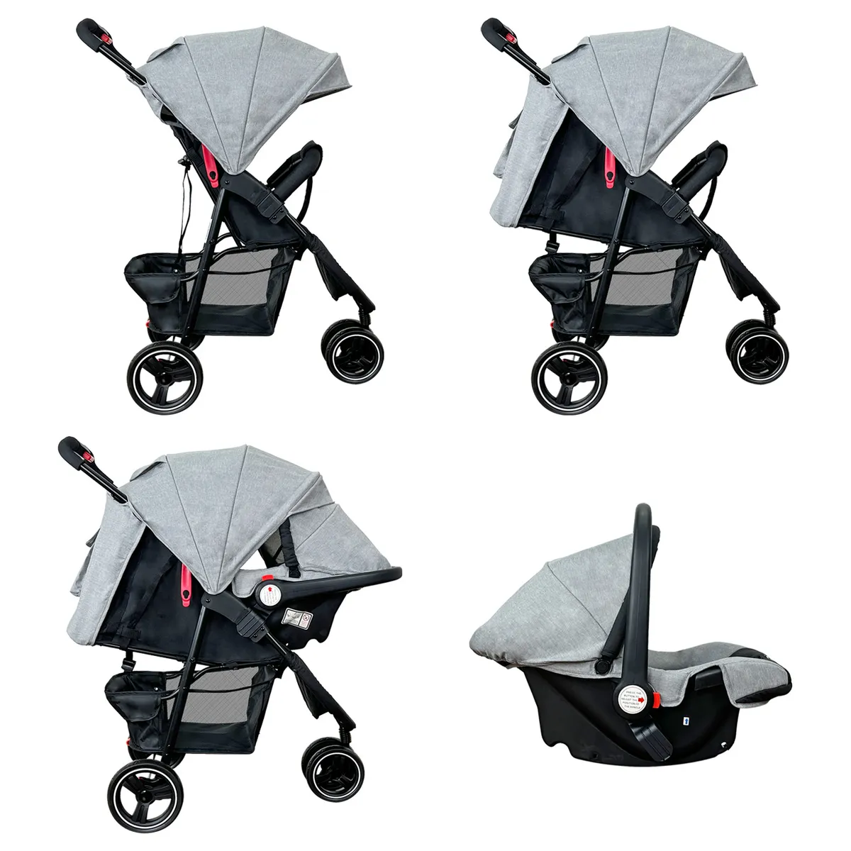 PRIORI - Coche Bebe Priori Trento Ts Jogger Gris