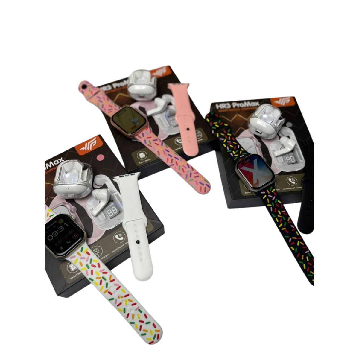 SHUNGA - Combo Smartwatch HR3 ProMax 2en1