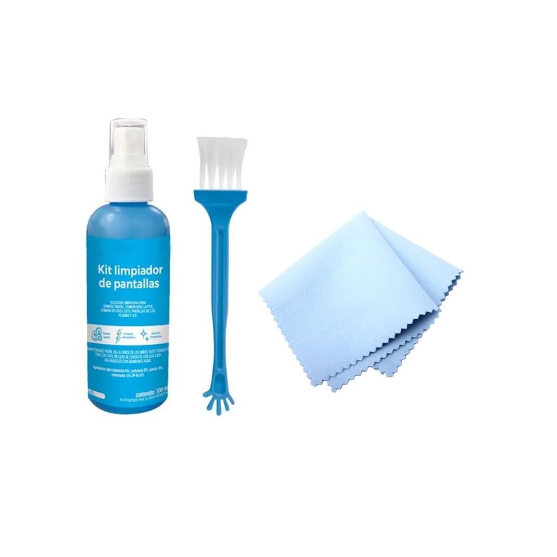 GENERICO - Kit De Limpieza Para Pantallas Lentes Cds 3 En 1 Anti Polvo