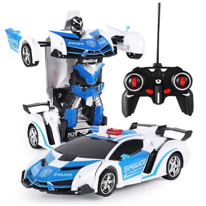 GENERICO - Carro Control Remoto Transformer Superdeportivo Lamborghini - azul
