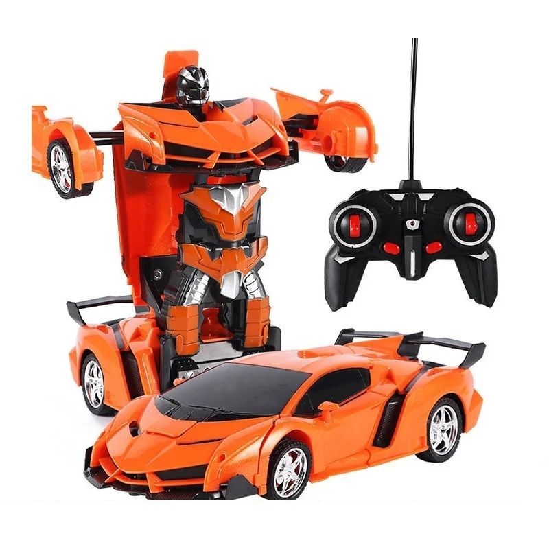 GENERICO - Carro Control Remoto Transformer Superdeportivo Lamborghini - Naranja
