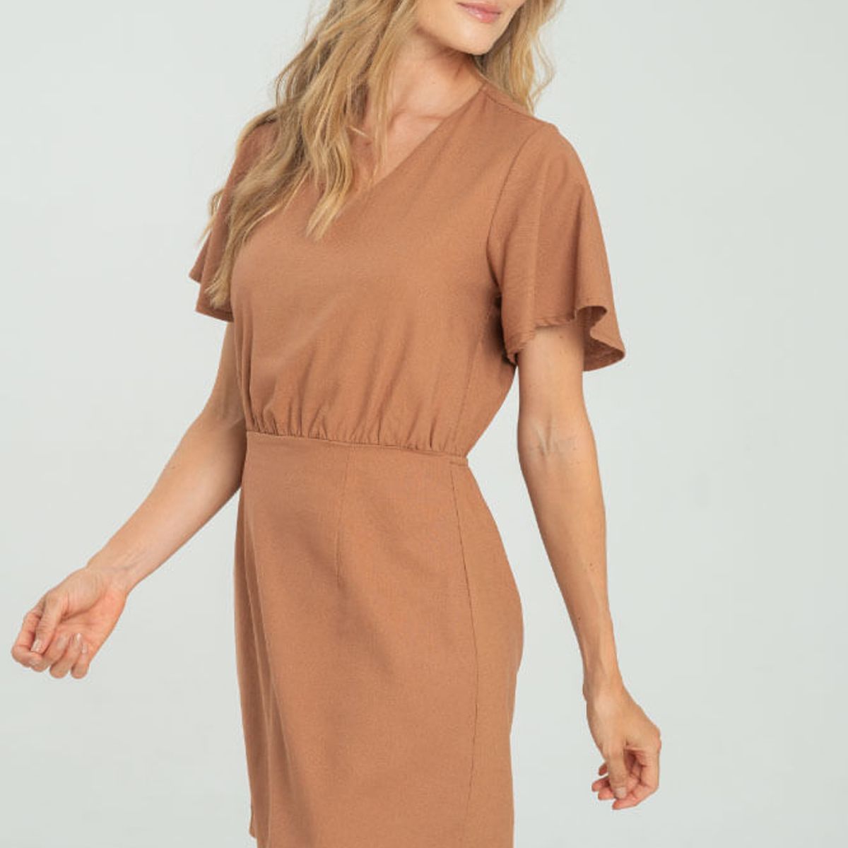 RAGGED - Vestido pitsy Cafe caramelo Ragged