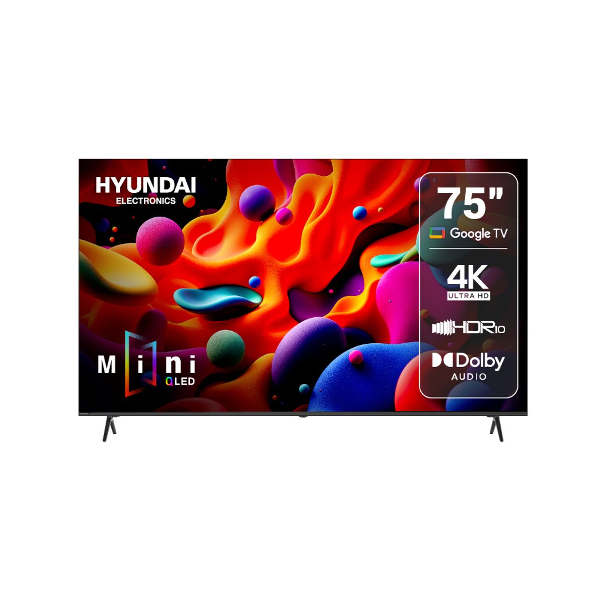 HYUNDAI - Televisor Mini Led 75 pulgadas 4K QLED Smart tv HYLED7503QMG