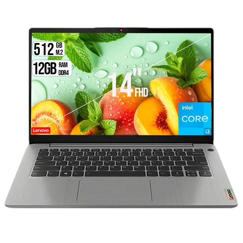 LENOVO - PORTATIL LENOVO INTEL CORE I3 1115G4 DISCO SSD 512GB  RAM 12GB 14" FHD