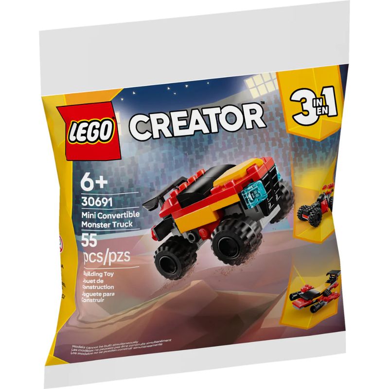 LEGO - Juego Construcción Lego Monster Truck 55 Piezas Para Niños