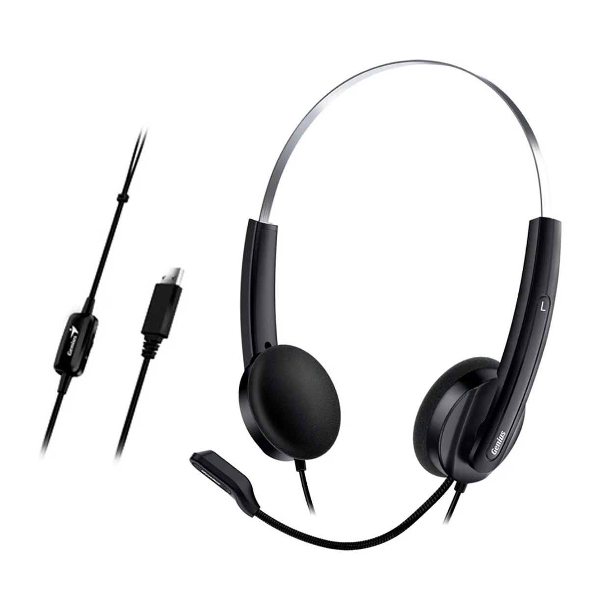 GENIUS - Diadema Genius HS-220U USB-C Negro