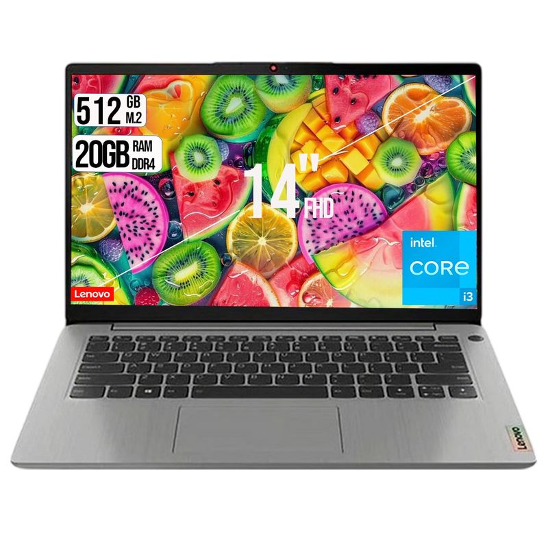 LENOVO - PORTATIL LENOVO INTEL CORE I3 1115G4 DISCO SSD 512GB RAM 20GB 14 FHD