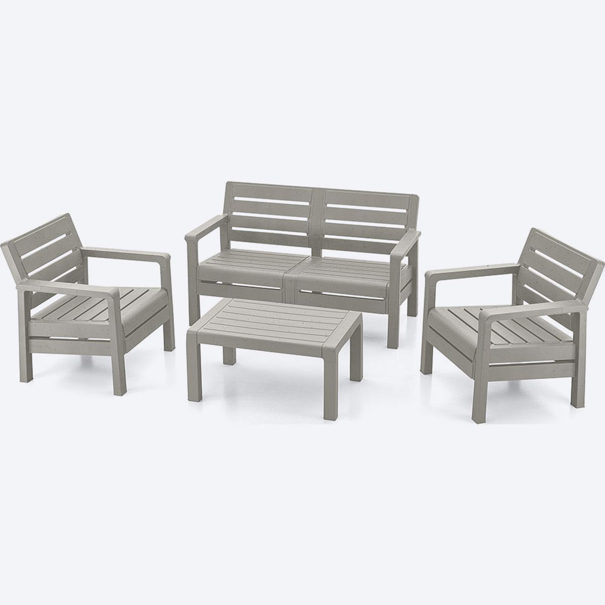 RIMAX - Sala Barú 4 Puestos RIMAX - Gris Cemento