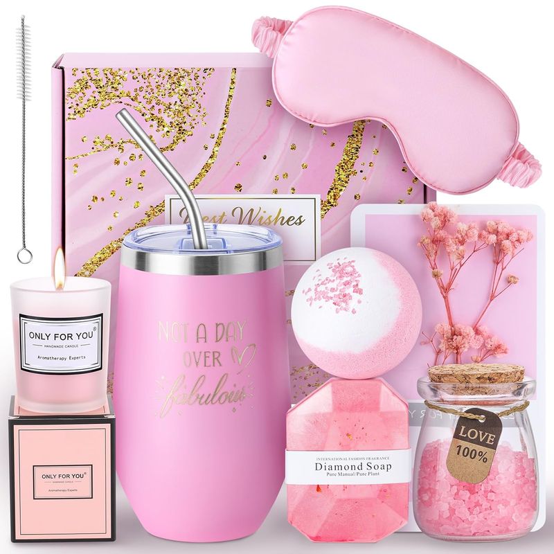 SPA LINE - CESTA DE REGLOS PARA MUJERES  8 REGALOS PREMIUM