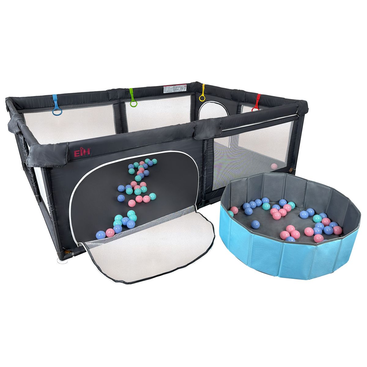 INFANTOYS - Corral de Juegos y Centro de Actividades Bebé EIH Gris