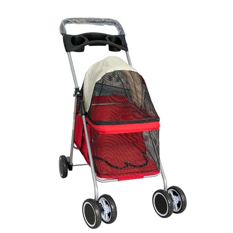 GENERICO - Coche Paseador Para Mascota Plegable Con Frenos