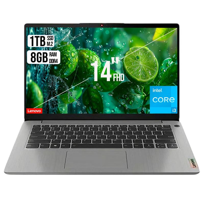 LENOVO - PORTATIL LENOVO INTEL CORE I3 1115G4 DISCO SSD 1TB RAM 8GB 14 FHD
