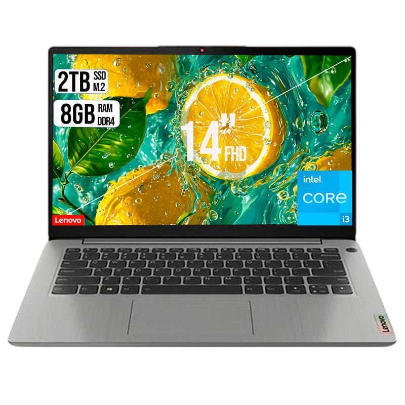 LENOVO - PORTATIL LENOVO INTEL CORE I3 1115G4 DISCO SSD 2TB RAM 8GB 14 FHD