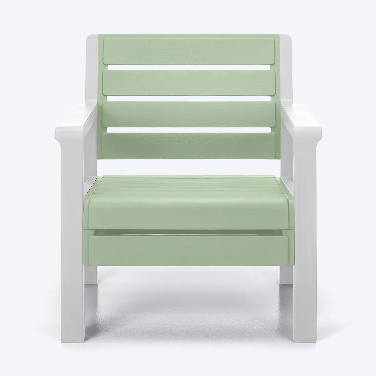 RIMAX - Combo Balcón 2 Sillones + Baúl de 100 litros RIMAX - Verde Salvia