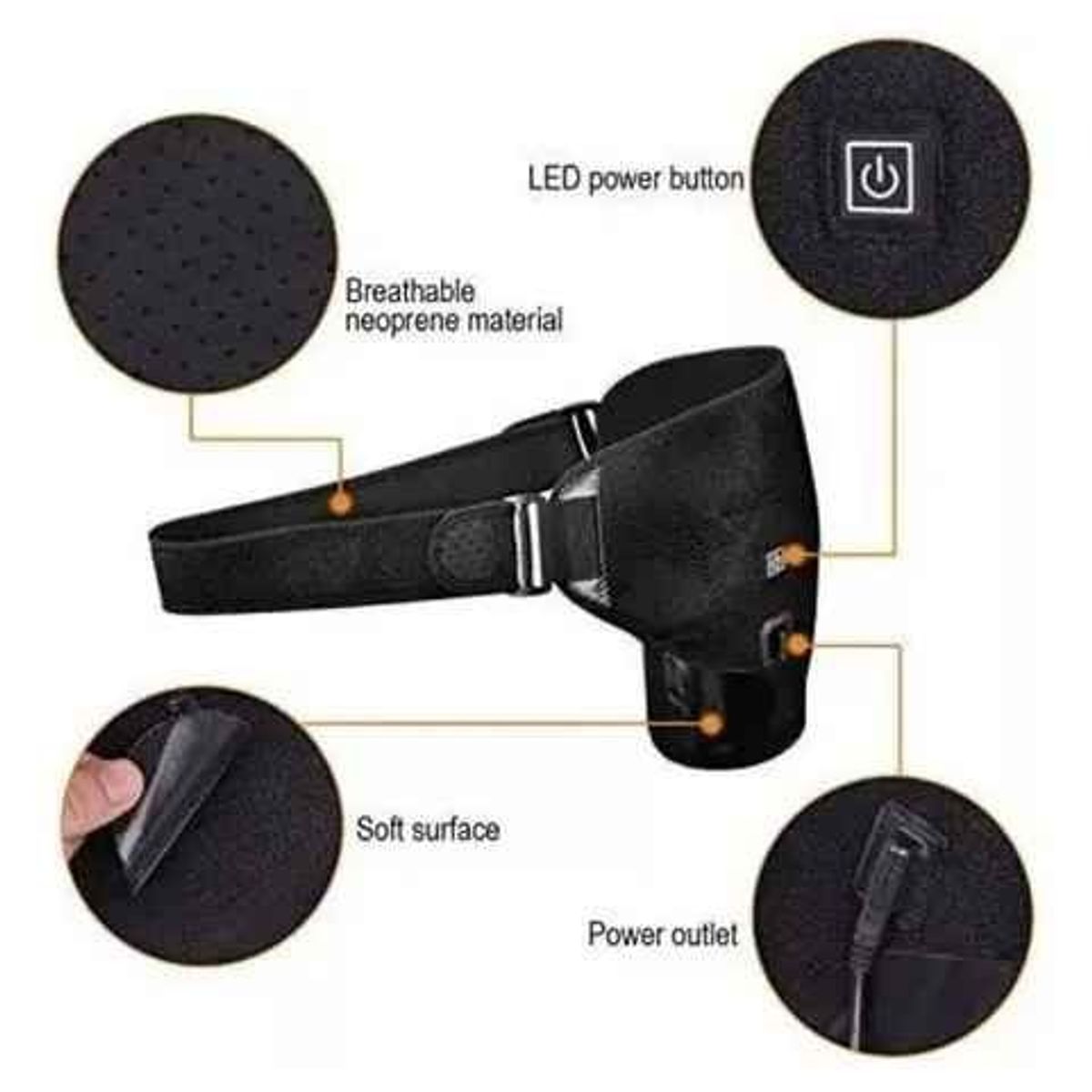 AMERICAN GENERICS - Almohadilla Térmica para Hombros con Calefacción Eléctrica