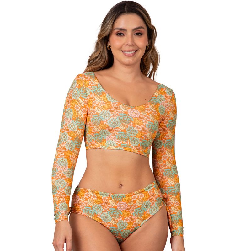 HABY - Bikini de Baño Manga Larga Para Mujer Haby