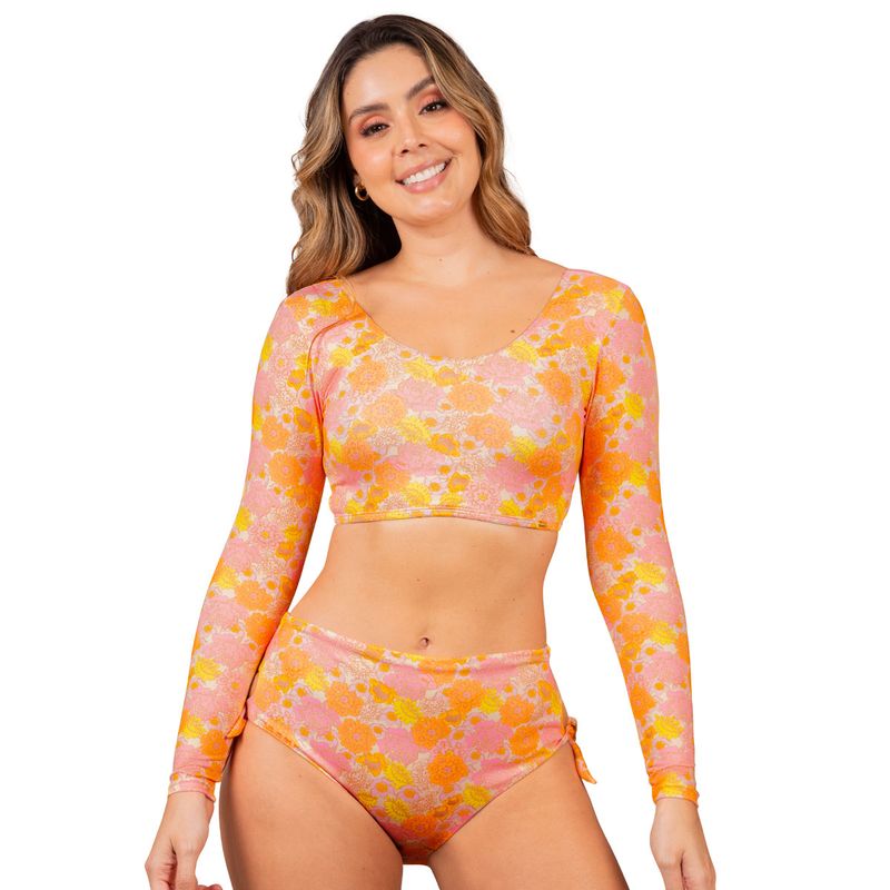 HABY - Bikini de Baño Manga Larga Para Mujer Haby