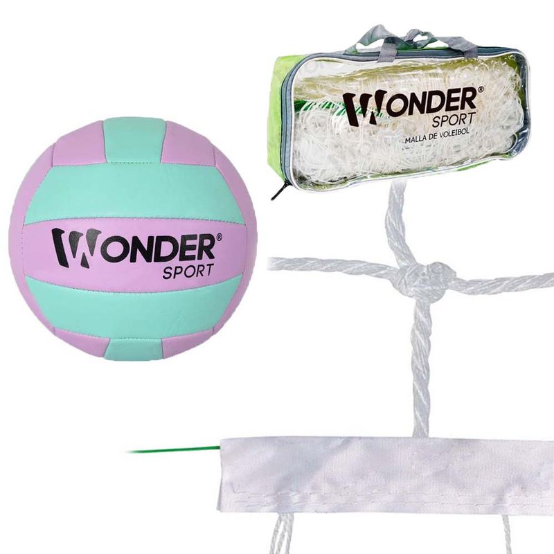 GENERICO - Malla Y Balón De Voleibol Wonder