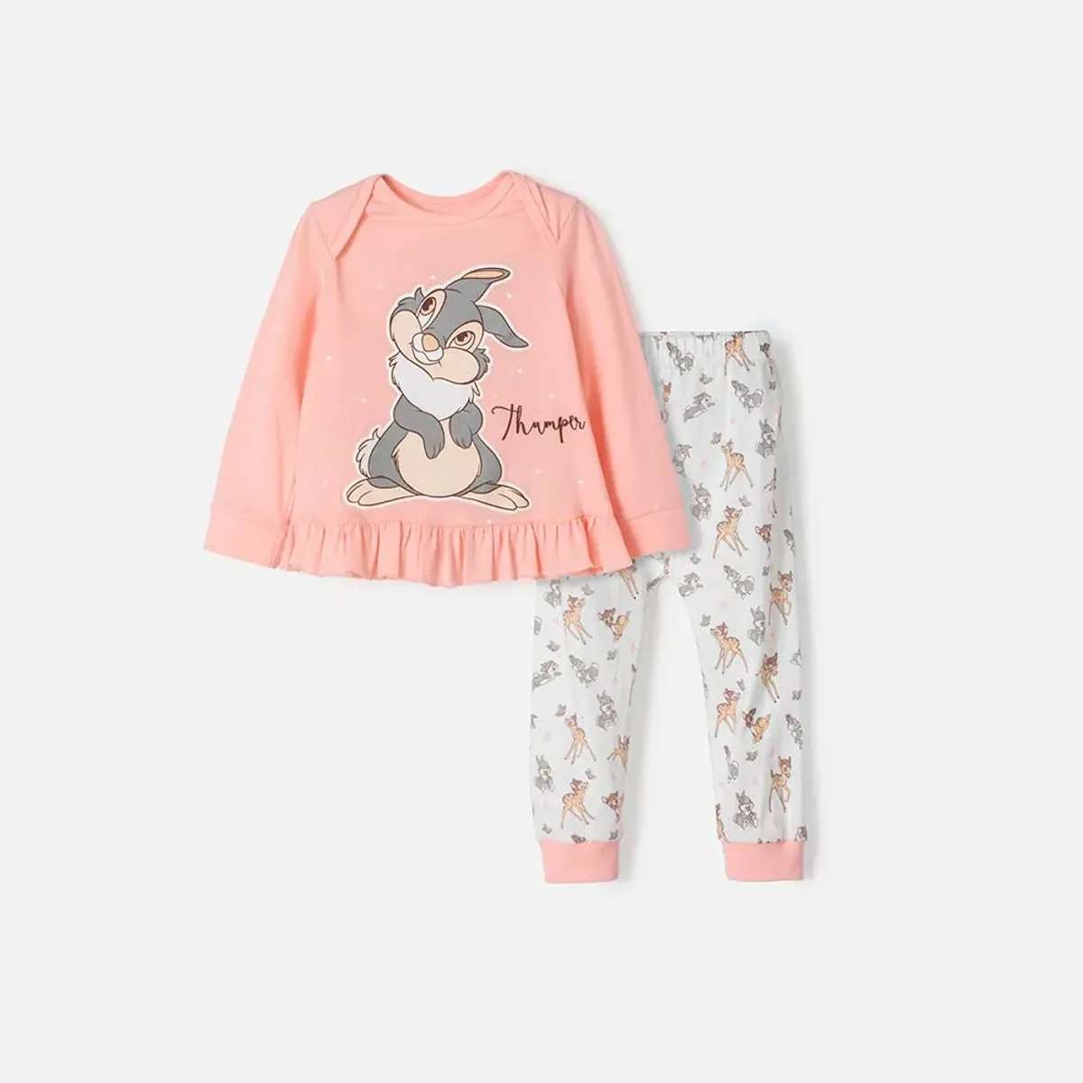DISNEY - Pijama de Bambi con pantalón largo para bebé niña