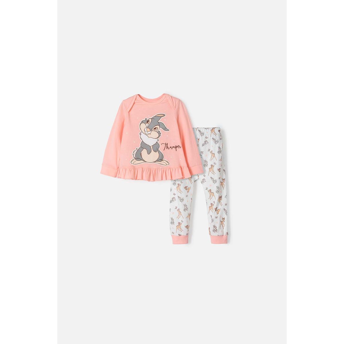 DISNEY - Pijama de Bambi con pantalón largo para bebé niña