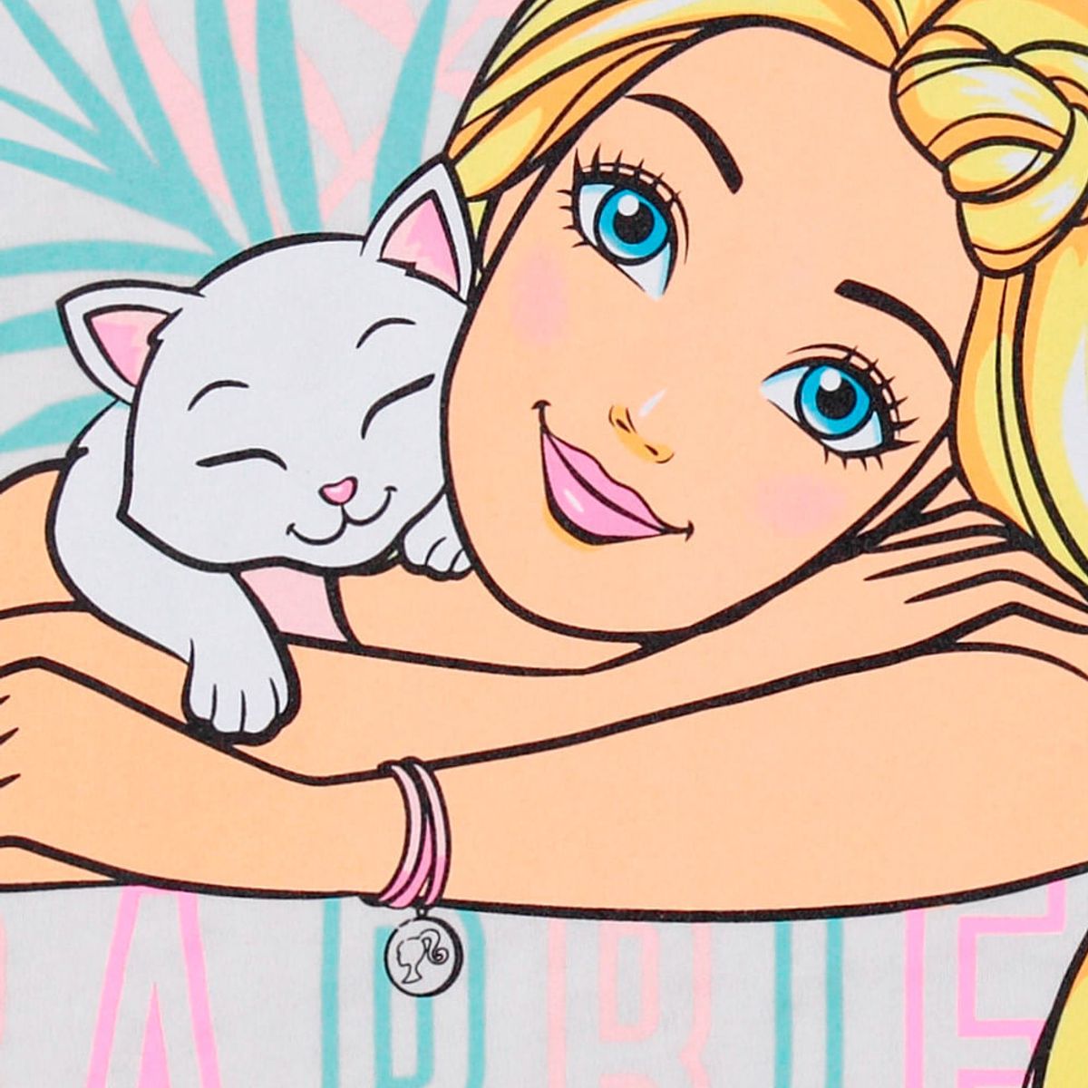 MATTEL - Pijama Barbie manga corta  para niña