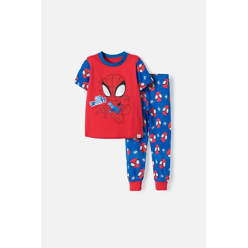 MARVEL - Pijama Spidey And His Amazing Friends azul y rojo para niño 2T a 5T