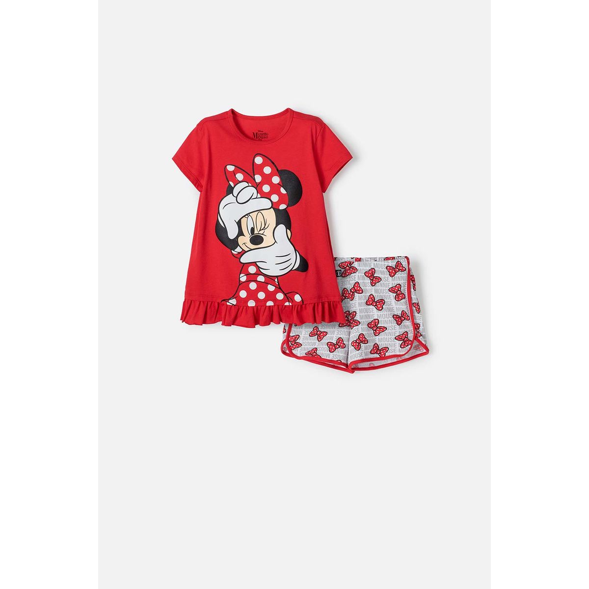 DISNEY - Pijama Minnie Mouse manga corta niña